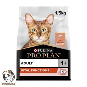 PRO PLAN VITAL FUNCTION ADULT DRY CAT SALMON 1.5KG