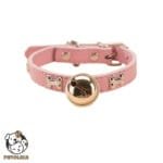 adjustable cat dog collar pink