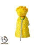 floral dog raincoat yellow