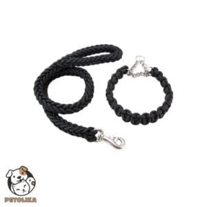 heavy duty dog leash black