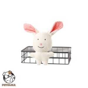 Rabbit Plush Toy for Dogs and Cats Bite Resistant