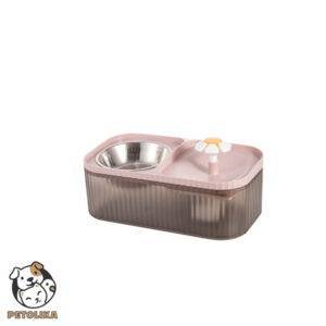 fountain food bowl pink