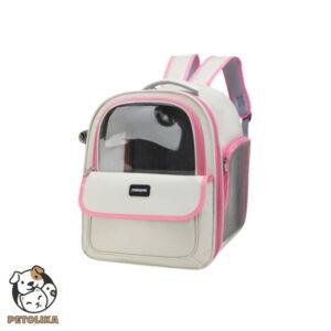 pet backpack breathable pink