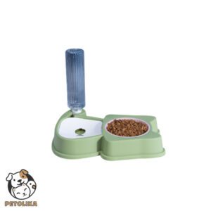 auto water food bowl green 1