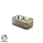 fountain food bowl green