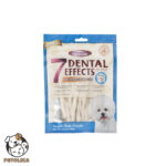 7 dental dog treats with milk rolls 160g