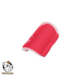 Large Wall Mounted Brush for Cat Massage and Scratching red color