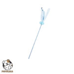 cat teaser wand fluffy blue