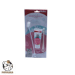 cheese flavored toothpaste and brush set for pets by bioline