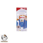 orange flavored toothpaste and brush set for pets by bioline