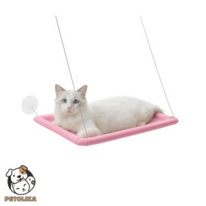 تخت خواب آویزی گربه رنگ صورتی