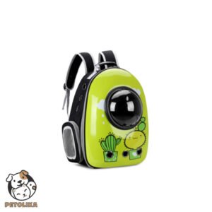 PetPop Cat Backpack with Capsule Design New Style Cactus Pattern